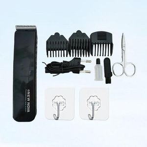 Kingnote Tondeuse à cheveux intelligente rechargeable/Machine à raser avec rasoir, flacon d'huile, brosse, câble de chargement et guide d'utilisateur - Noir