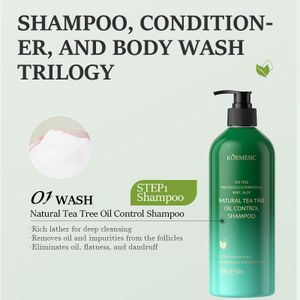 KORMESIC Shampoing naturel à l'huile d'arbre à thé 500 ml