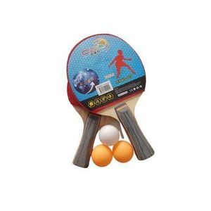 Kit de 2 raquettes + 3 balles de tennis de table (ping pong)