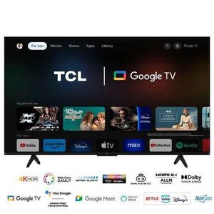 TCL  TV LED GOOGLE 43'' QLED Pouces Ultra - Wi-Fi - UHD TV - Androïd TV – Youtube Noir - 24 Mois De Garantie
