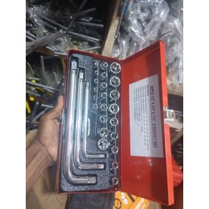 Coffret douilles étoiles femelles 26 pièces 