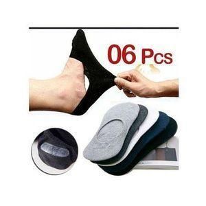 Lot de 6 Paires Chaussettes Courte Cheville Coton Antidérapant Respirant Invisible