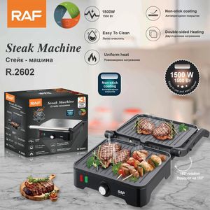 RAF Grill Électrique & Machine à Steak - R.2602 - 1500W - Ouverture 180°