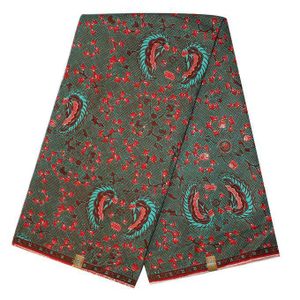 Complet Pagne Africain GTP WAX GHANA Enfant Est Bon - 6 Yards - Bleu/Rouge/Marron