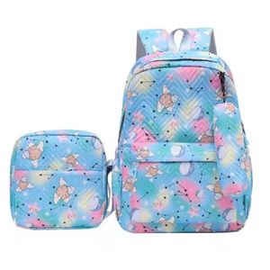 Fashion For Life Sac à dos d’école 3 en 1 imperméable en polyester pour filles