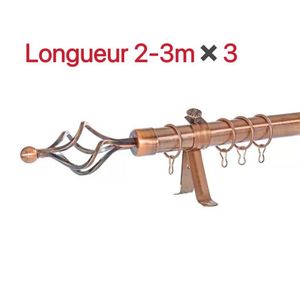 Belle Lot De 3 Tringles à Rideaux Extensible 2m a 3m cuivre