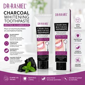 2 Dentifrice Blancheur au Charbon Actif – 100 ml
