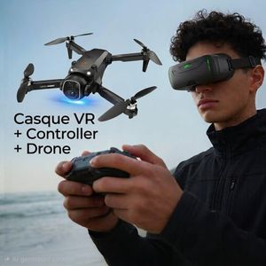 Gm DRONE + CASQUE VIRTUEL + CONTROL PAD