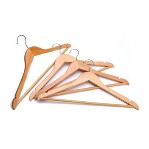 Cintre En Bois Bambou. Lot De 10 Cintres Antiglisses Avec Crochet Pivotant à 360°.