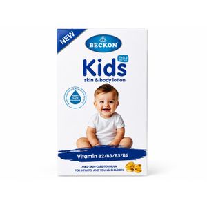 BECKON Kids Skin & Body Lotion – Lait Corporel Hydratant Enfant Vitamines B2/B3/B5/B6