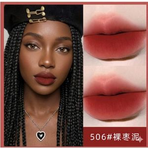 Oem Verçure à lèvres mate velours, tasse antiadhésive, 6 couleurs, 2.8g, longue durée, à l'épreuve des taches, haute pigmentation, non séchage