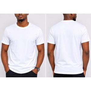 T-shirt Unisexe basique col rond à manches courtes
