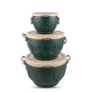 Eskimo Ensemble de Garde-Manger Lots De 3 Glacière Isothermes   20L - 16L & 10L- Vert