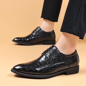 GLARPEBIE Chaussures En Cuir Pour Hommes Chaussures Formelles Pour Hommes Chaussures à enfiler à pampilles pour hommes chaussures formelles - Noir