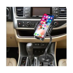 Support De Téléphone Portable Pour Voiture, Support De Verre à Col De Cygne Réglable VB