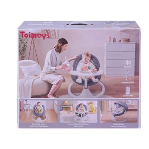 TRANSATS BALANÇOIRE ÉLECTRIQUE BÉBÉ SMART - GRIS Bluetooth + Télécommande