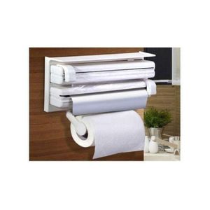 Distributeur De Papier Triple Pour Essuie-tout, Papier D'Aluminium Et Film Alimentaire
