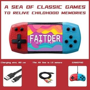 General Console de jeux portable rétro, console de jeux pour deux joueurs, avec 620 jeux classiques intégrés