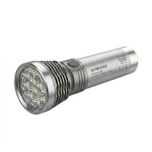 Torche LED Rechargeable Ultra-Puissante AKKO STAR – Aluminium Incassable, Batterie 1200mAh : Dites Adieu Aux Coupures De Courant Intempestives !