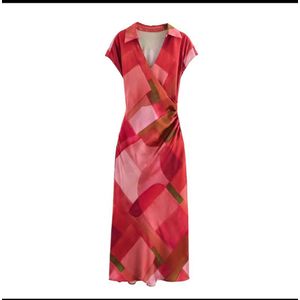 Shafa ROBE IMPRIME EN SATIN FEMME