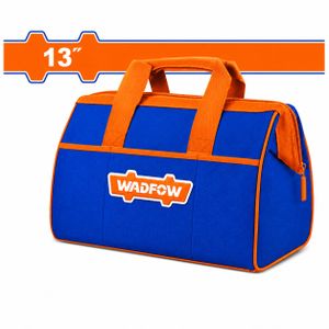 WADFOW Sac à Outils 13 Pouces – Sac de Rangement Professionnel avec Large Ouverture, Poignées Renforcées et Multiples Compartiments – Pour Électricien, Mécanicien, Technicien et Bricolage