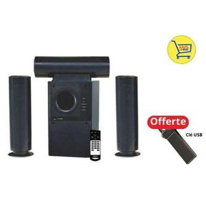 Original Super Power Home Cinéma - Haut Parleur 6030 /903 X-Bass - Noir+CLE OFFERTE 