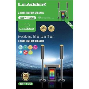 Leadder ENCEINTE MULTIMÉDIA 3.1 - BT/USB/SD/FM - SP-T33