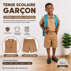 Tenue Scolaire kaki Garçon primaire – Confort, Élégance et Résistance