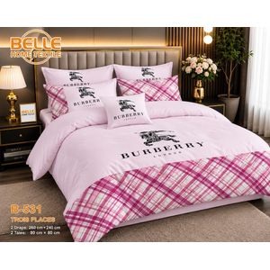 Belle Lot de 2 Draps et 2 Taies - Confort et Élégance pour Lit 3 Places