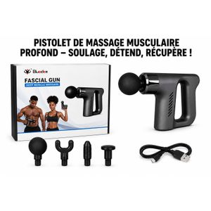 Article Blueidea Pistolet de Massage Musculaire Profond BLD-740 Rechargeable
