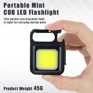 Lampe de poche à porte-clés COB LED