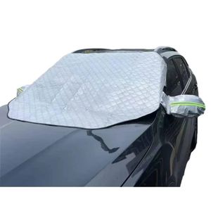 Couverture Pare-Soleil Extérieur Pare-Brise Voiture – Protection Anti-Chaleur, UV & Protecteurs Rétroviseurs Réfléchissants vert fluo 