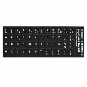 Sticker Clavier AZERTY Noir – Autocollants de touches