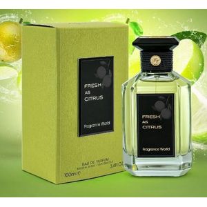Fragrance World  FRESH AS CITRUS -EAU DE PARFUM - PARFUM HOMME ET FEMME 100ML