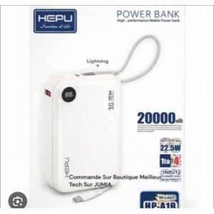 Power bank charge rapide -puissant-20 000maH 