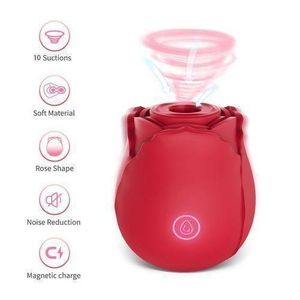 USB Rose Vibromasseur Vaginal Suceur Clitoridien Rchargeable 10 Vitèsses