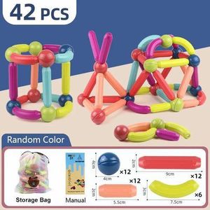 Jeu de construction magnétique éducatif 42pcs- multicolore