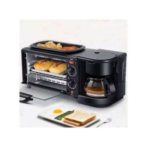 Puissant Mini Four électrique Four Micro-ondes Grille-pain Poêle à Frire Omelette à Café Intégrée bf