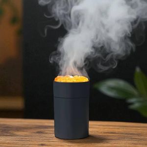 Diffuseur De Senteur Electrique 220ml Noir- Une Ambiance Feu de Bois Instantanée