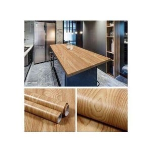 chic Autocollant Mural En Vinyle Imperméable Papier Peint Auto-adhésif En PVC, Grain De Bois, Décoration De Maison, Meubles, Cuisine, Porte D'armoire 10Mètres