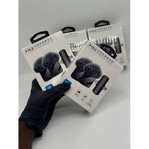 Micro Cravate Double F15-2 Sans Fil Pour Interview, Vidéo, Podcast, Vlog, YouTube - Réduction De Bruits
