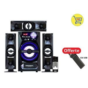 Chaîne Hi-Fi Multimédia Bluetooth_-usb Card Speaker + CLE OFFERTE