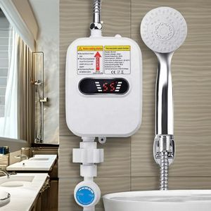 Chauffe-eau instantané électrique 220V – Avec robinet, douchette et affichage de température