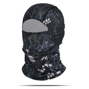 cagoule masque visière en fibre glacée Treillis noir CT8