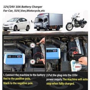 Chargeur De Batterie De Voiture Moto 24V Volt Batterie De Voiture De Camion Réparation Universelle