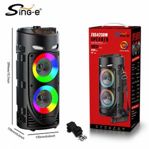 SinG-e Haut-parleur Bluetooth Karaoké Portable RGB + Micro360° RGB -Sing-e