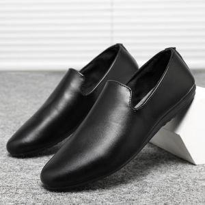 VANHUHU Chaussures Hommes Mocassins Baladeuses Noir