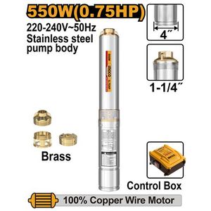 Ingco POMPE IMMERGÉE 550W POUR PUIT PROFOND+ BOITIER DWP55062