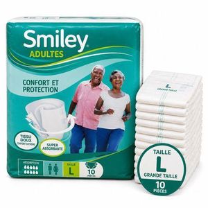 Smiley Adultes Couches pour adultes Taille L Large