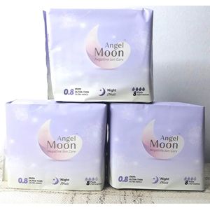 3 Packs ANGEL MOON NUIT SERVIETTES HYGIENIQUE 